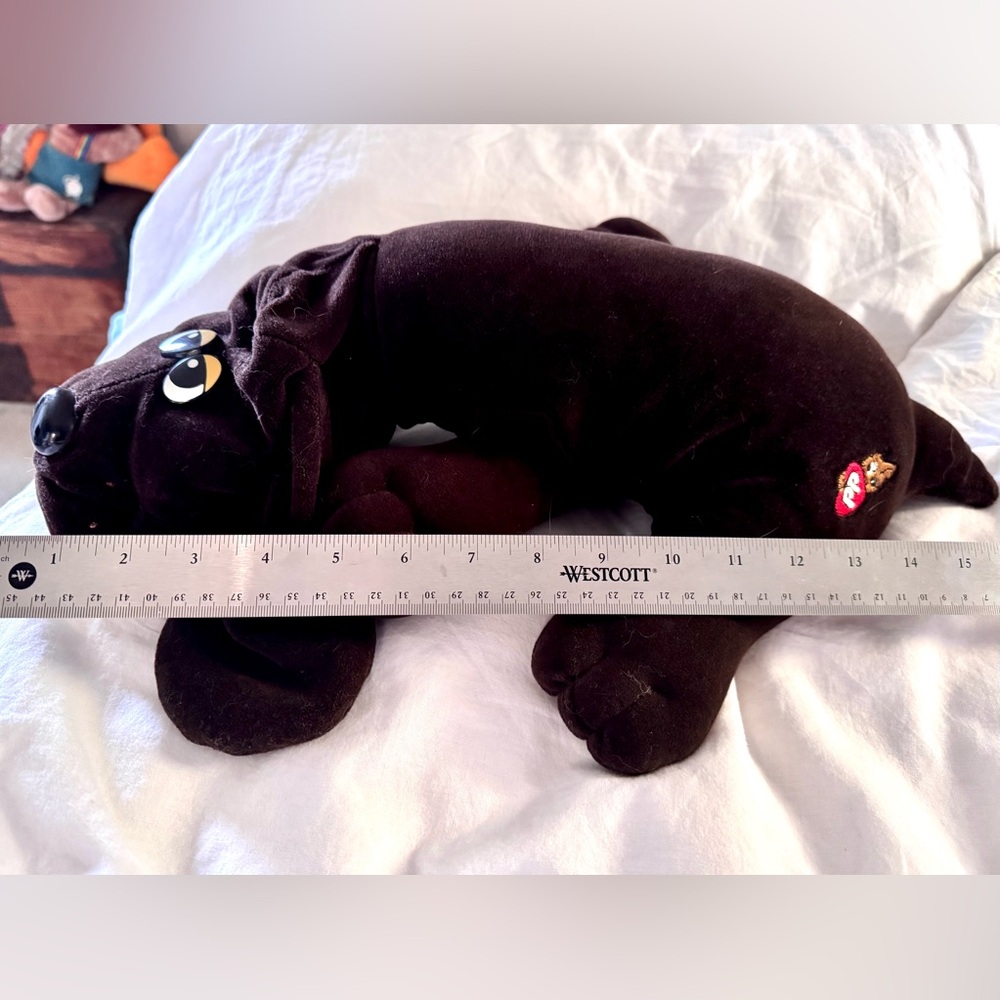 Vintage 1985 Tonka Pound Puppies Dark Brown Plush - Picture 6 of 7